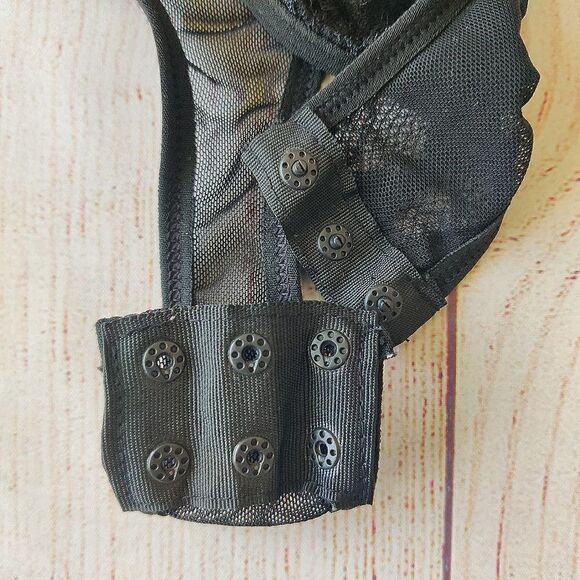 Plus size sheer stretch eyelash lace bodysuit sz 3XL - Picture 9 of 14